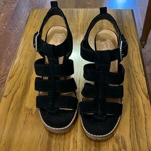 Crown Vintage women’s shoe, black suede, size 6.5